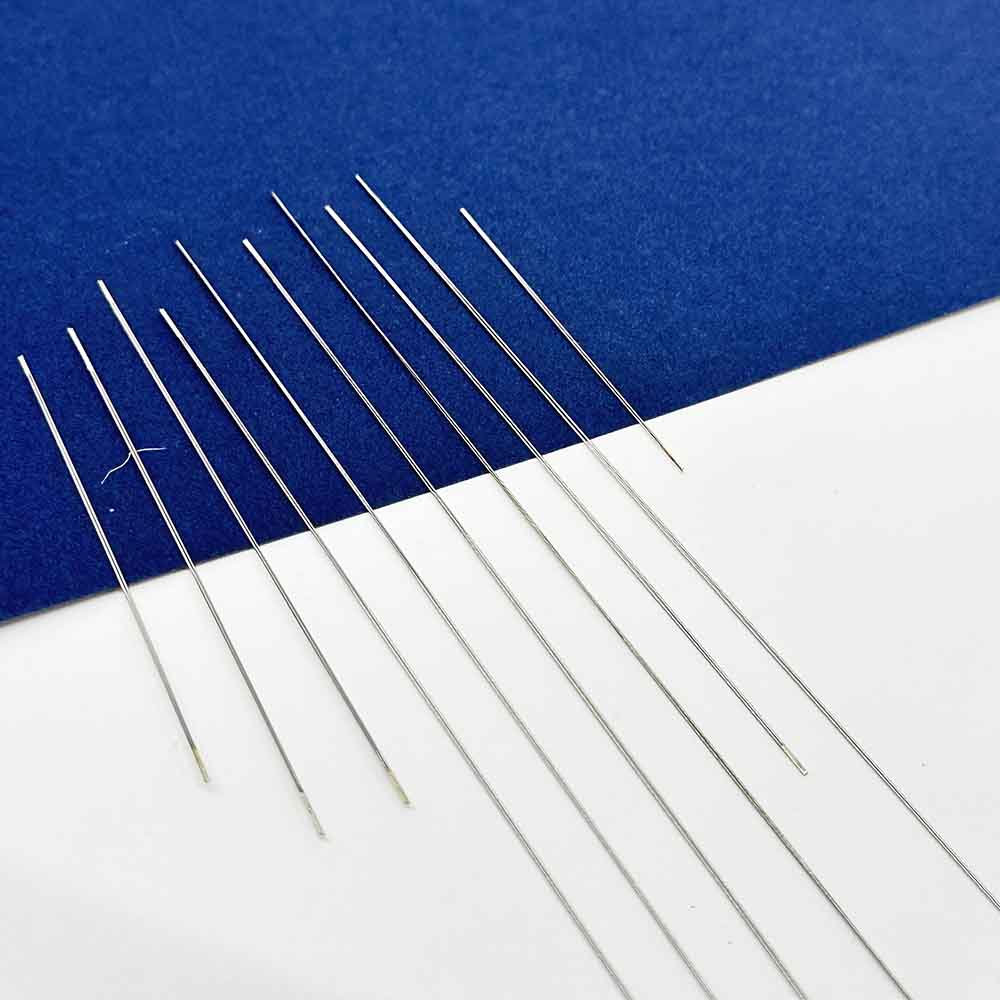 Fiasrel Needle Kit DIY Jewelry Making Tools Beaded Needles Small Open-Ended Beading Needle for Beading and Jewelry Making Steel Knitting Needles Supplies