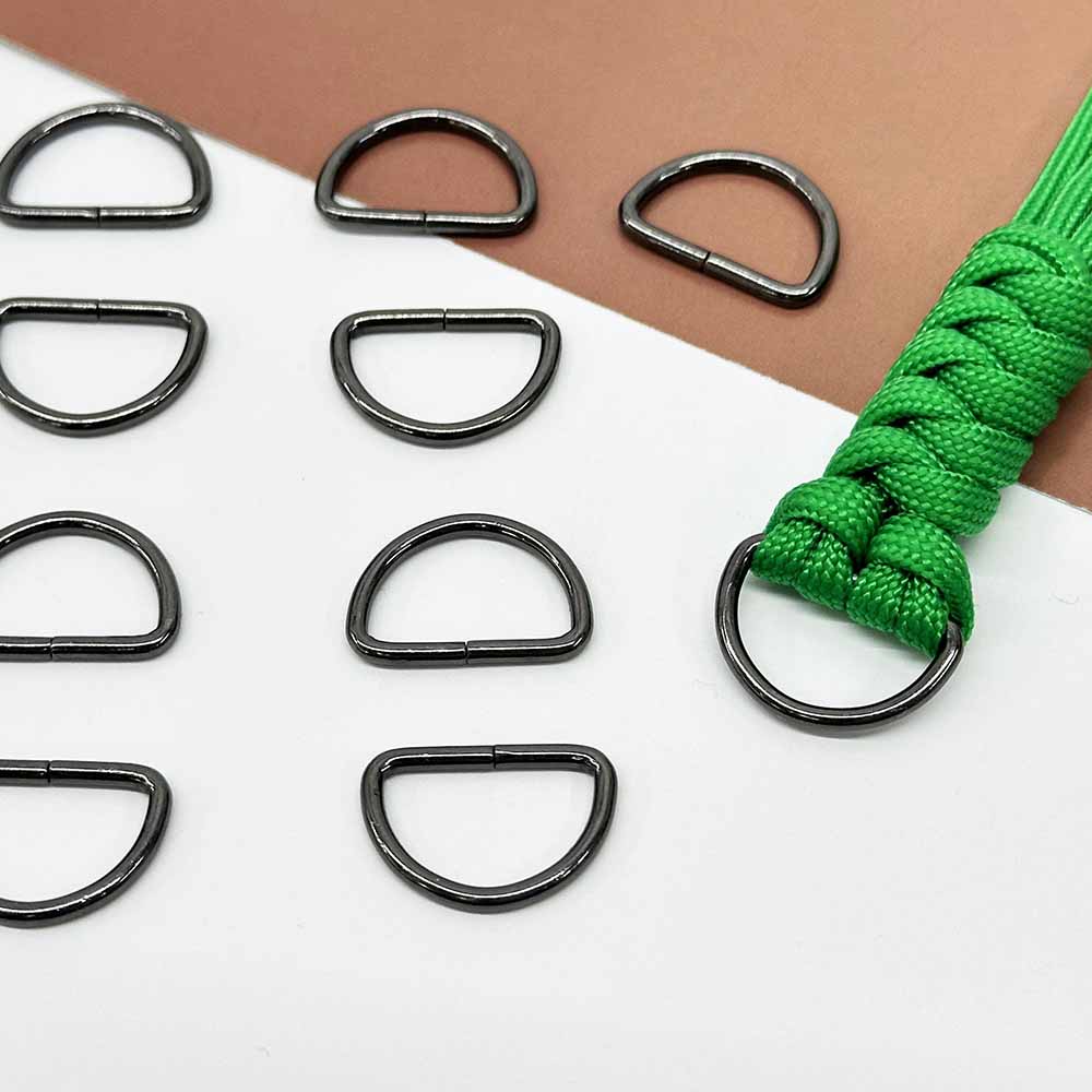 Fiasrel 10pcs Alloy D-Shaped Clasps Necklace Clasp Closures Bracelet Connector Clasps for Jewelry Making DIY Supplies Repair Kit