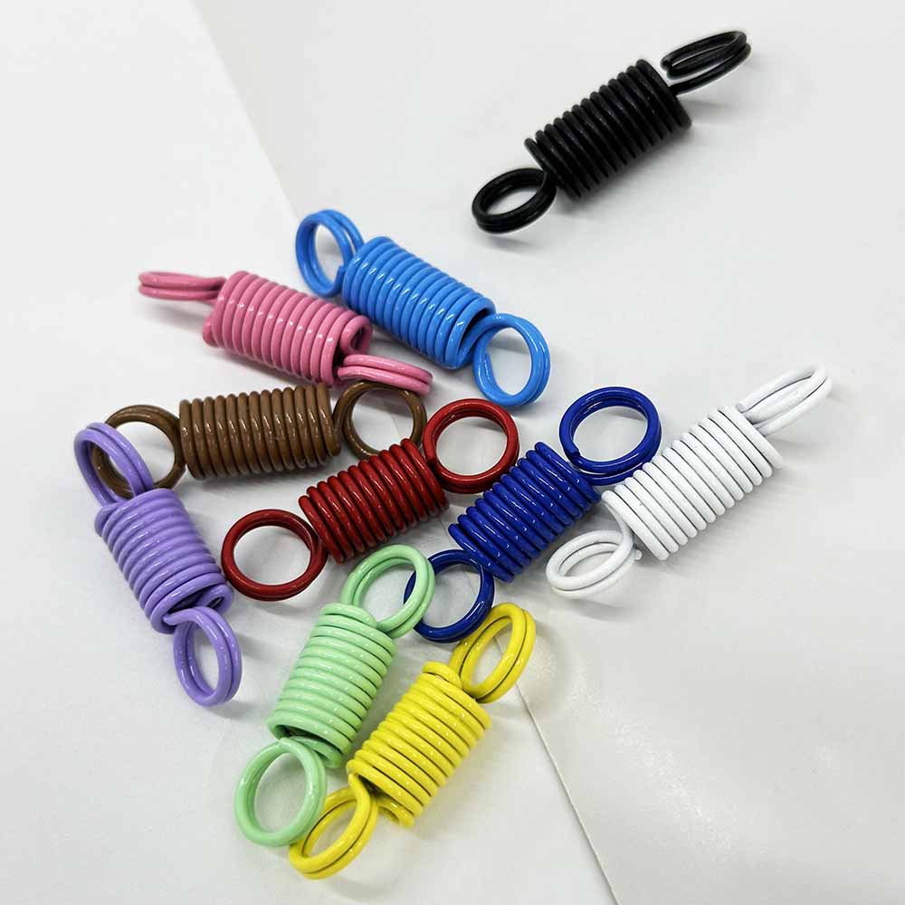 Fiasrel 10/20/50pcs Multifunctional Decorative Buckle DIY Keyring Connection Buckle Double Coil Spring Jewelry Accessories