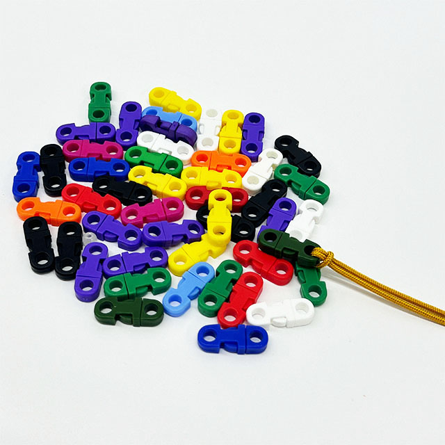 Fiasrel 10mm Quick Release Plastic Buckles Durable Snap Clasps Round Side Safety Release Buckles for Paracord Bracelets Backpacks Crafts