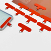 Fiasrel 5pcs Universal Mobile Phone Lanyard Strap Gasket Anti-lost Nylon Detachable Phone Hanging Cord Patch Sling Tether Pad