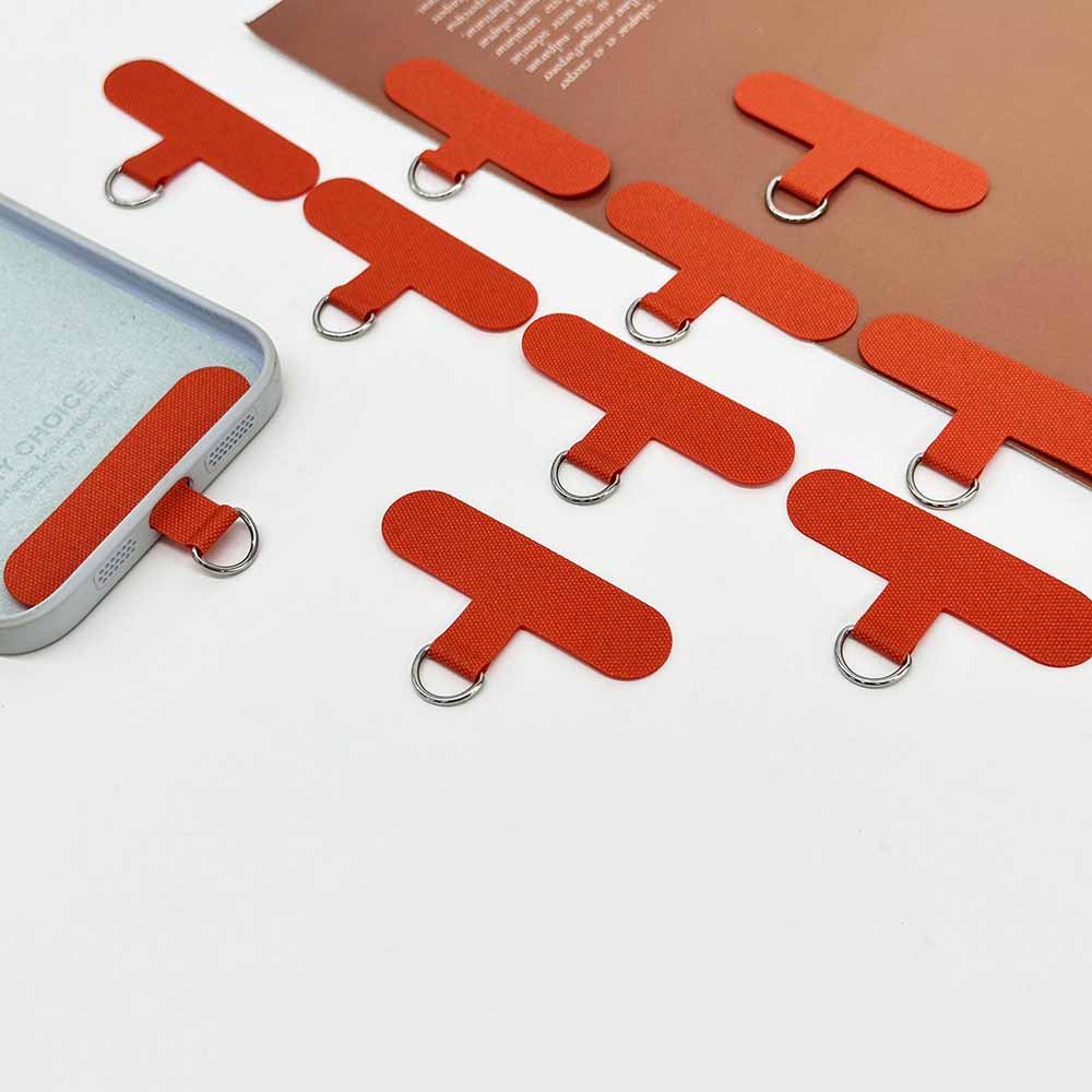 Fiasrel 5pcs Universal Mobile Phone Lanyard Strap Gasket Anti-lost Nylon Detachable Phone Hanging Cord Patch Sling Tether Pad