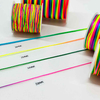 Fiasrel 0.8-2.0mm Rainbow Thread Nylon Cord Beading Satin String Chinese Knotting Beading Macrame Cord for DIY Friendship Bracelet Necklace Jewelry Making