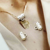 Fiasrel Metal Beads Pendant Loop Silver-plated Beads for Decorated Pendant Charm Jewelry Making
