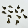 Fiasrel 20/100pcs Antique Bronze Mini US Dollar Sign Charms Vintage Money Bag Charms Beads for DIY Jewelry Making Handmade Craft Supplies