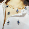 Fiasrel 10/50pcs Alloy Evil Eye Shape Charms Creative Elegant Eye Pattern Hand Shaped Pendants for Jewellery Making Earrings Bracelet Necklace