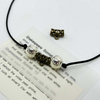 Fiasrel 20pcs Zinc Alloy Bail Beads Connectors Metal Tube Bail Beads Loose Spacer Beads for Jewelry Making