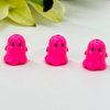 Fiasrel 10pcs Cartoon Ghost Hollow Acrylic Vertical Hole Acrylic Beads for DIY Handmade Bracelet Necklace Material Holiday Home Decoration Jewelry Accessories