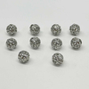 Fiasrel 4/6/8mm Silver Hollow Round Beads Spacer Beads for DIY Jewelry Making Bracelet, Necklace, Earrings Crafts