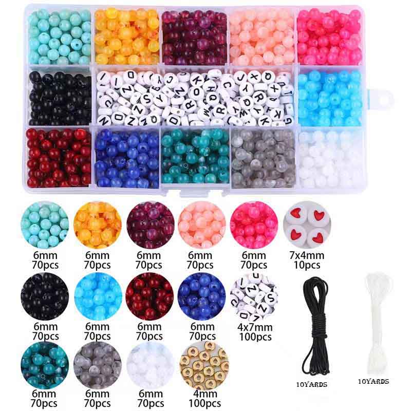 Fiasrel 15-grid Acrylic Bead Box diy making