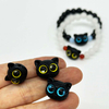 Fiasrel 10pcs Cute Kitten Beads Resin Cute Cat Pattern Beads for DIY Jewelry Making DIY Bracelet Necklace Accessories