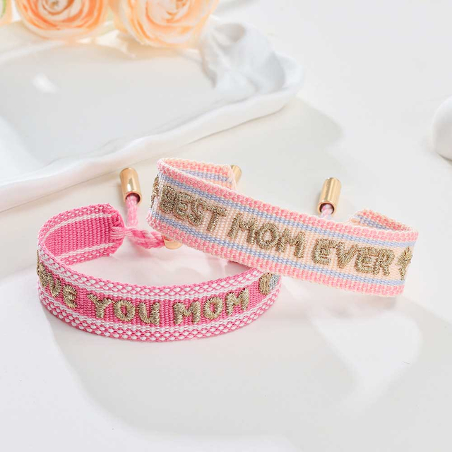Fiasrel Fashion Bracelet Jewelry Embroidery Tassel Women Bracelet Mothers Day for Gift