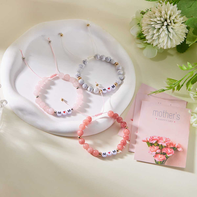 Fiasrel Magnet Bracelets Natural Stone Beads Bracelet Gift Jewelry