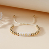 Fiasrel Pearl Bracelet With Letter MOM Pendant Mother's Day Gift Bracelet