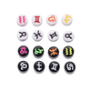 Fiasrel 7*4mm Zodiac Acrylic Beads for Jewelry Making – DIY Beads for Bracelets & Necklaces