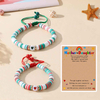 Fiasrel Mother's Day Bracelet Fashion Beaded Heart Bead Mother Daughter Parent Child Woven Bracelet