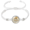 Fiasrel Weaving Cowhide Bracelet Multi Layer Jewelry in 