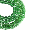 Fiasrel 1bundle DIY Green Handmade Glass Beads - High-Gloss Round Glass Beads for Buddhist Bracelets 